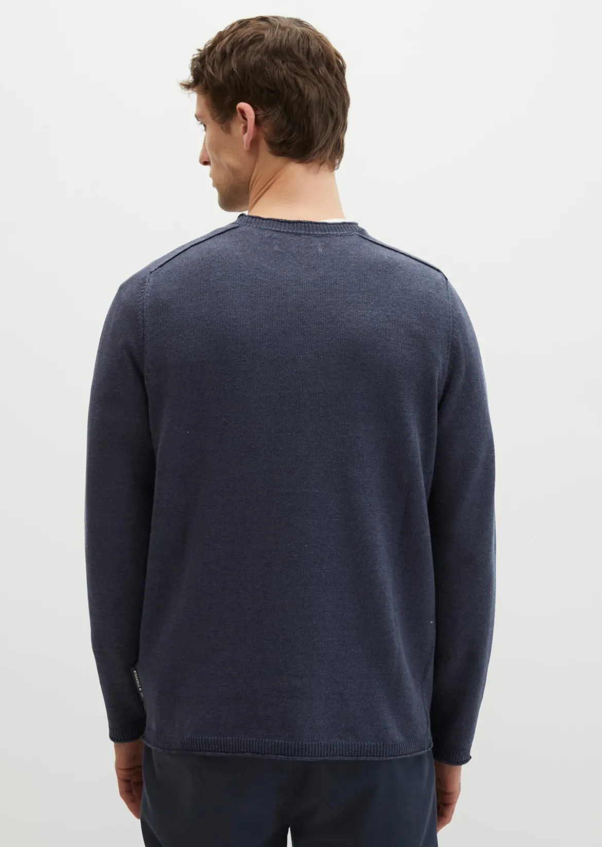 Pullover regular aus Bio-Baumwolle und Leinen