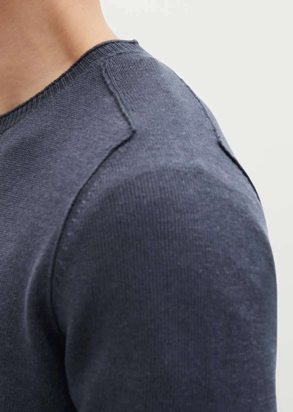 Pullover regular aus Bio-Baumwolle und Leinen