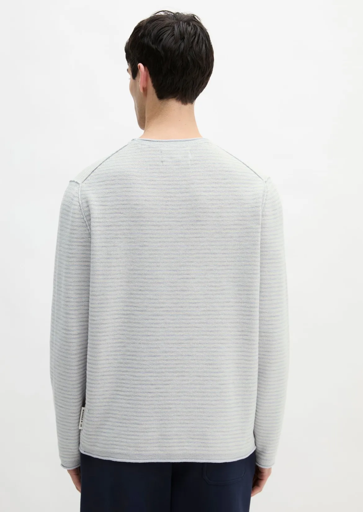 Pullover regular aus Bio-Baumwolle und Leinen