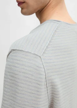 Pullover regular aus Bio-Baumwolle und Leinen