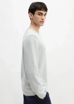 Pullover regular aus Bio-Baumwolle und Leinen
