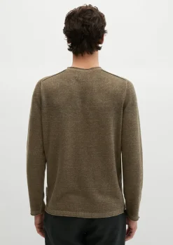 Pullover regular aus Bio-Baumwolle und Leinen