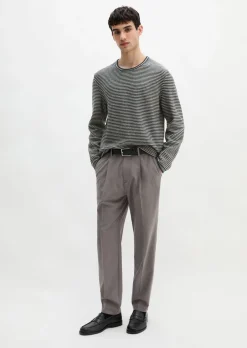 Pullover regular aus Bio-Baumwolle und Leinen