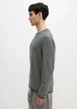 Pullover regular aus Bio-Baumwolle und Leinen