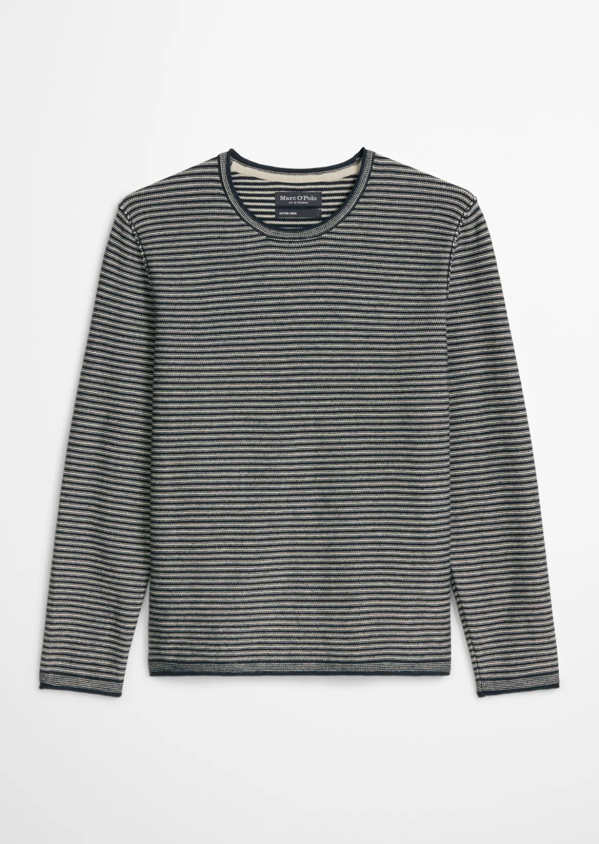 Pullover regular aus Bio-Baumwolle und Leinen