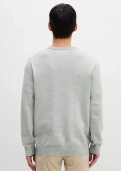 Pullover regular aus Bio-Baumwoll-Piqué