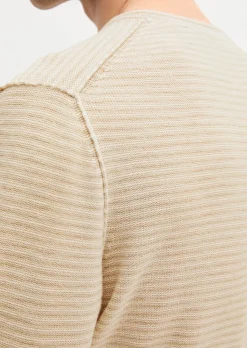 Pullover regular aus Bio-Baumwolle und Leinen