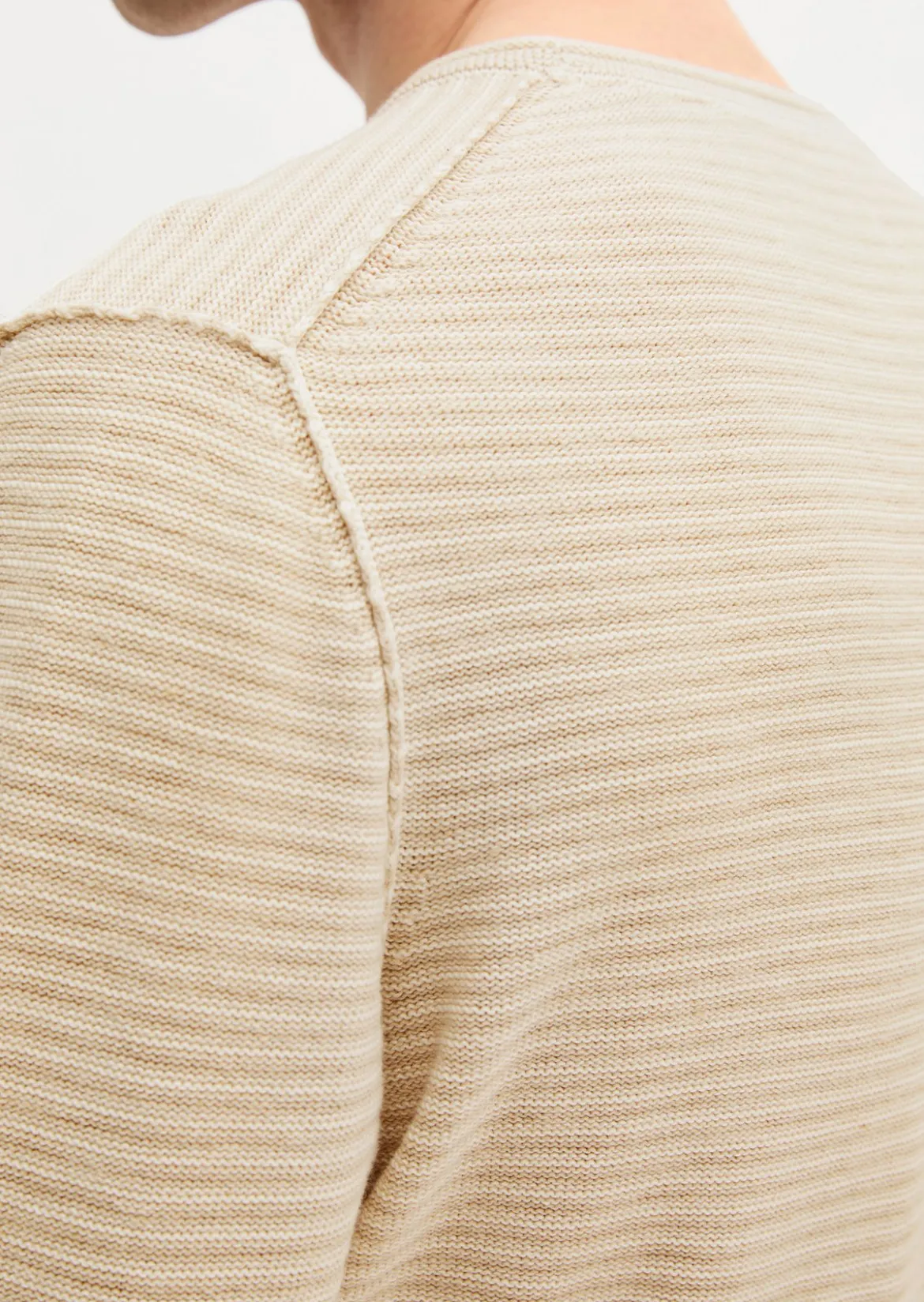 Pullover regular aus Bio-Baumwolle und Leinen