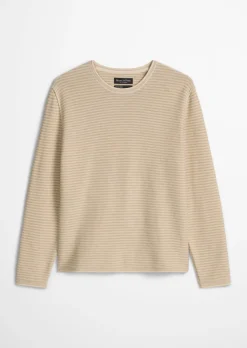 Pullover regular aus Bio-Baumwolle und Leinen