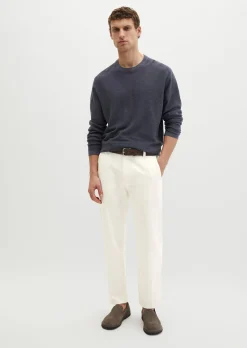 Pullover regular aus Bio-Baumwolle und Leinen