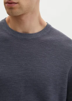 Pullover regular aus Bio-Baumwolle und Leinen