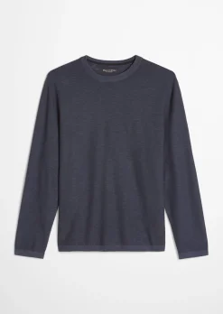 Pullover regular aus Bio-Baumwolle und Leinen