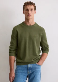 Pullover regular aus Bio-Baumwoll-Piqué