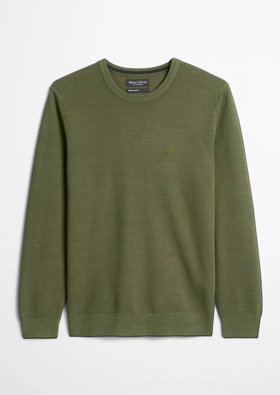 Pullover regular aus Bio-Baumwoll-Piqué
