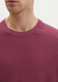 Pullover regular aus Bio-Baumwolle und Leinen