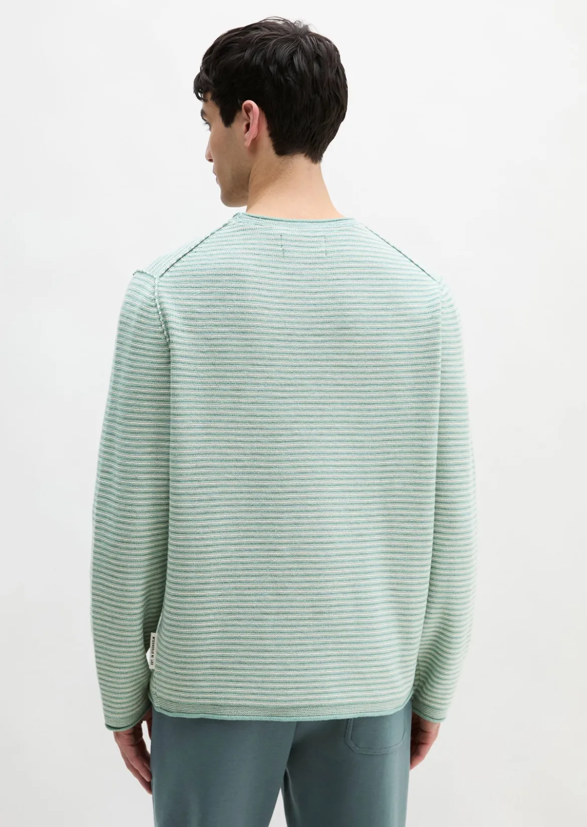 Pullover regular aus Bio-Baumwolle und Leinen