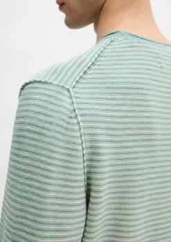 Pullover regular aus Bio-Baumwolle und Leinen