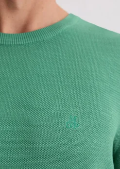 Pullover regular aus Bio-Baumwoll-Piqué
