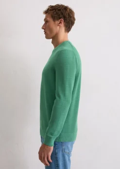 Pullover regular aus Bio-Baumwoll-Piqué
