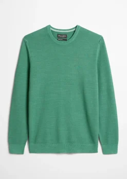 Pullover regular aus Bio-Baumwoll-Piqué