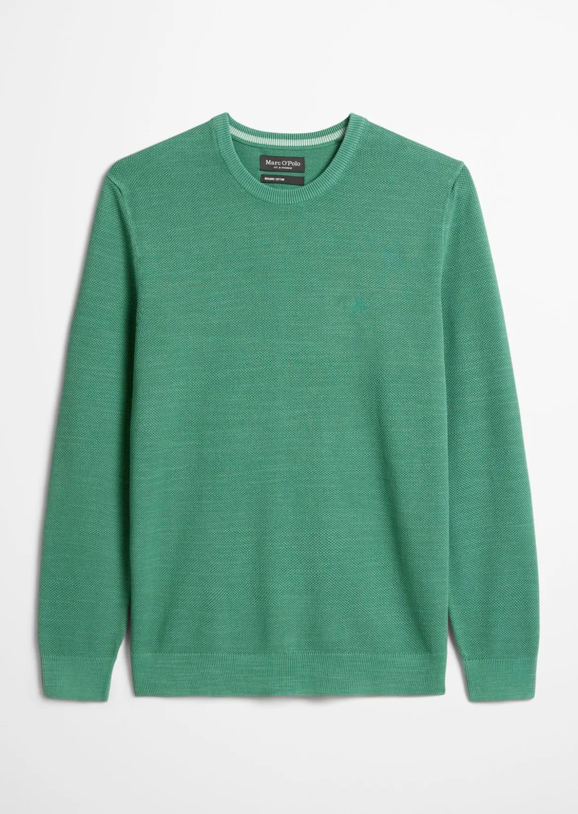 Pullover regular aus Bio-Baumwoll-Piqué