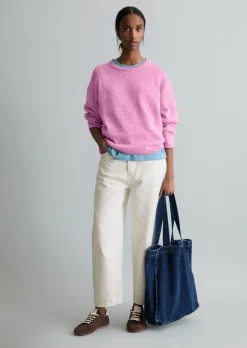 Pullover regular aus Cotton Slub Garn