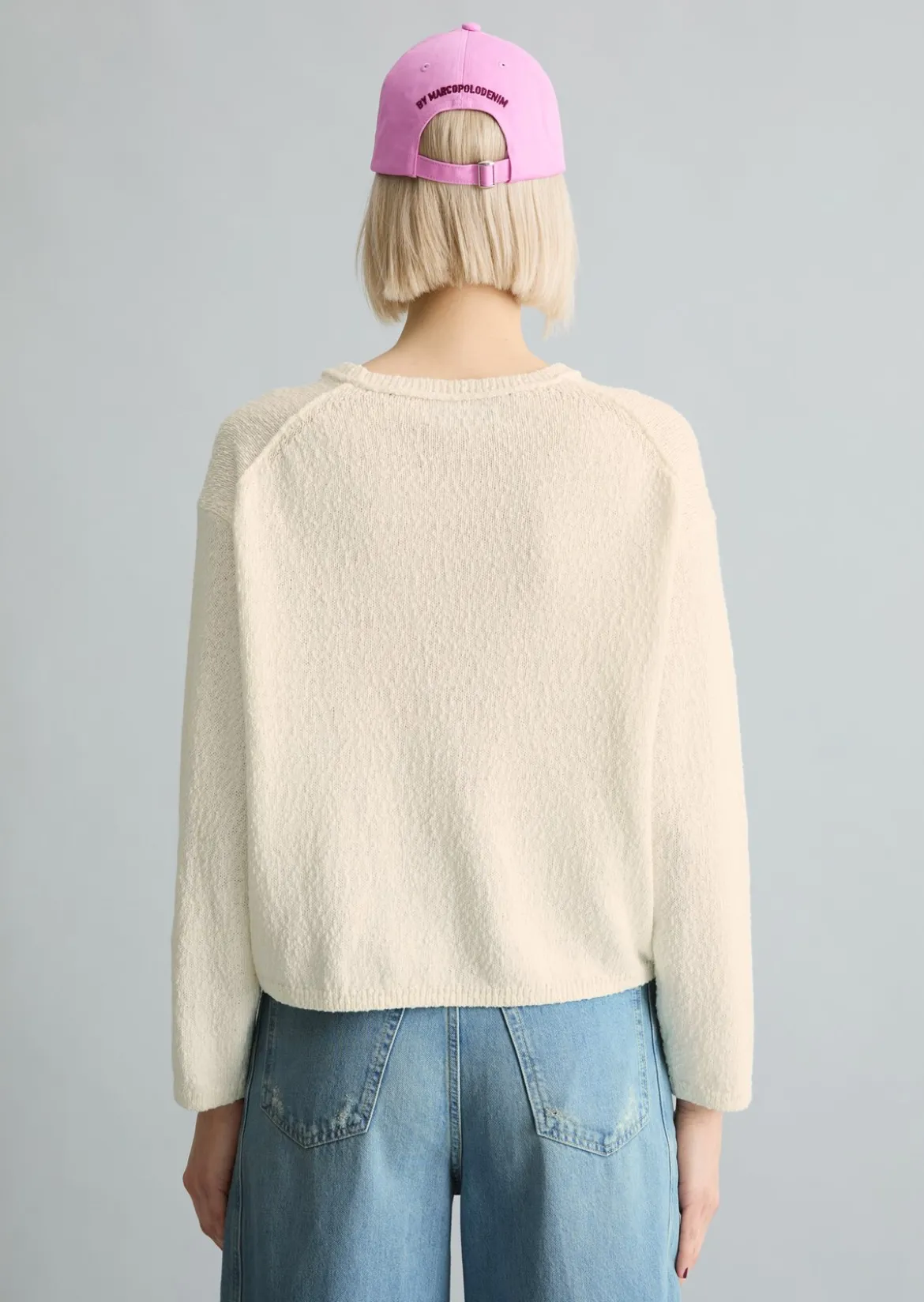 Pullover regular aus Cotton Slub Garn