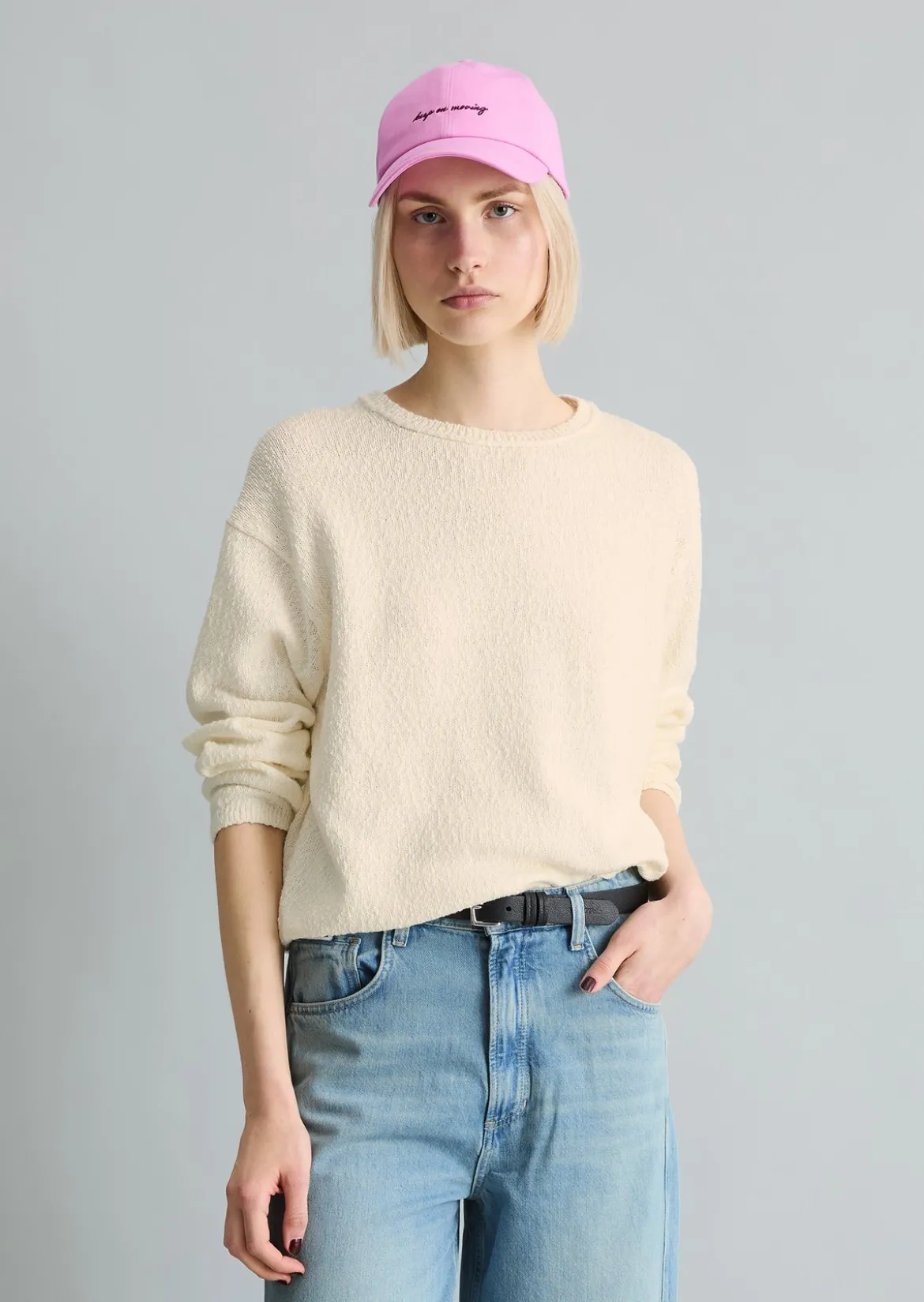 Pullover regular aus Cotton Slub Garn