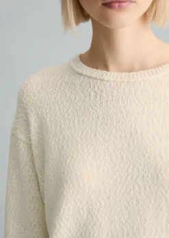 Pullover regular aus Cotton Slub Garn