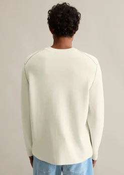 Pullover regular aus Double-Face-Cotton