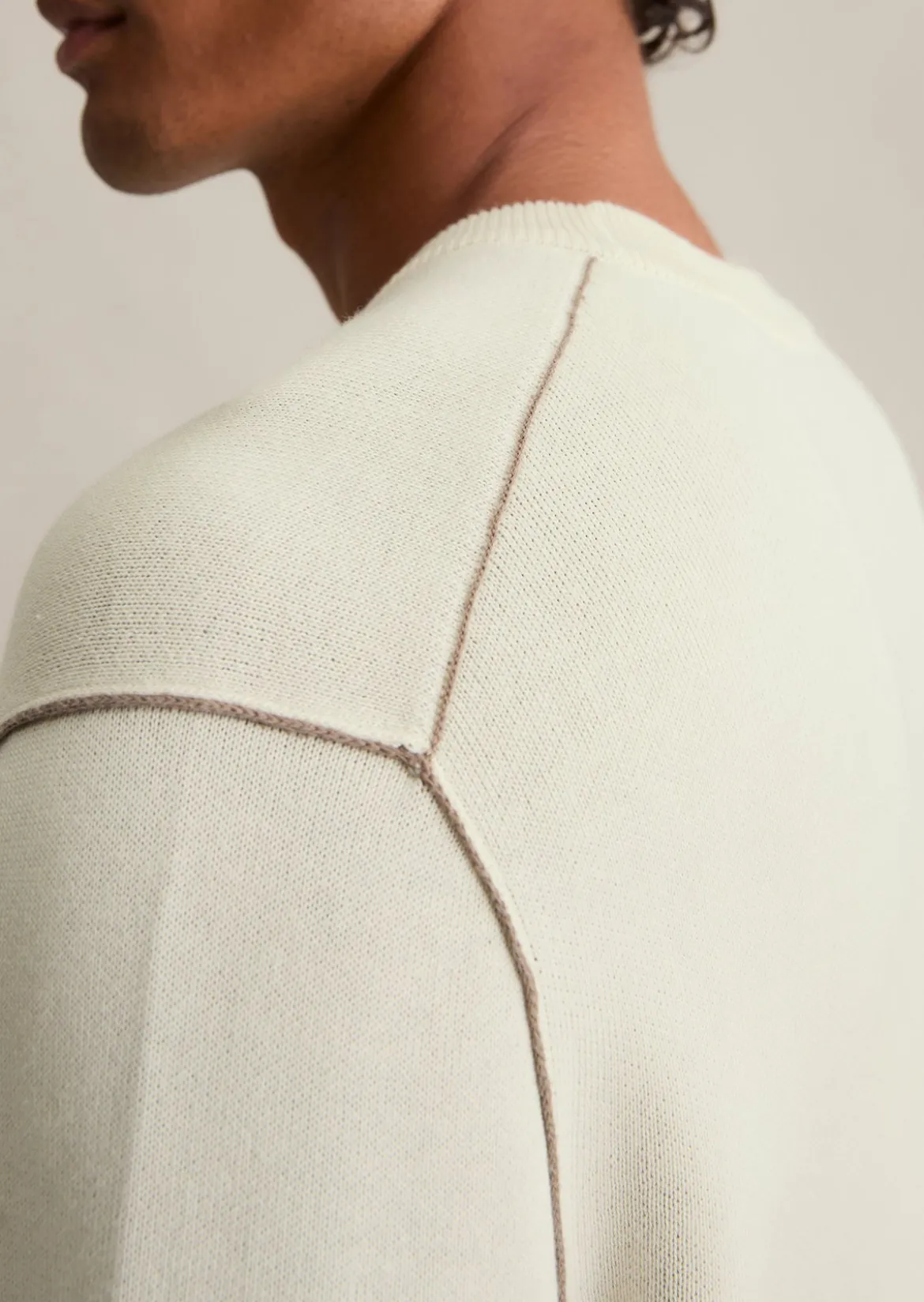 Pullover regular aus Double-Face-Cotton