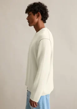 Pullover regular aus Double-Face-Cotton