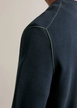 Pullover regular aus Double-Face-Cotton