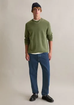Pullover regular aus Double-Face-Cotton