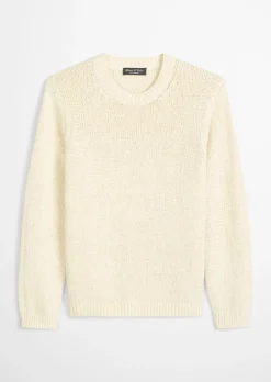 Pullover regular aus lockerem Bändchengarn