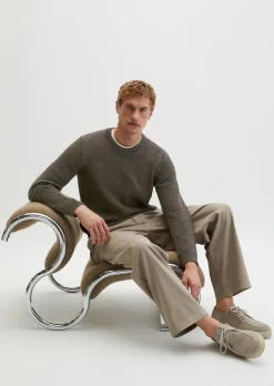 Pullover regular aus lockerem Bändchengarn