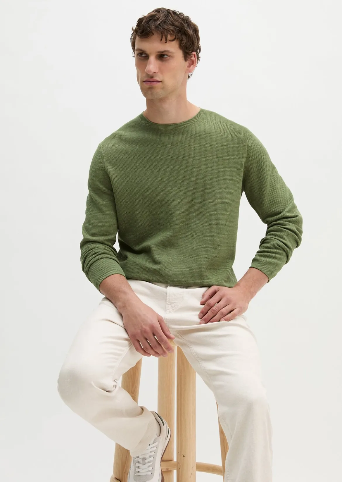 Pullover regular aus reiner Bio-Baumwolle