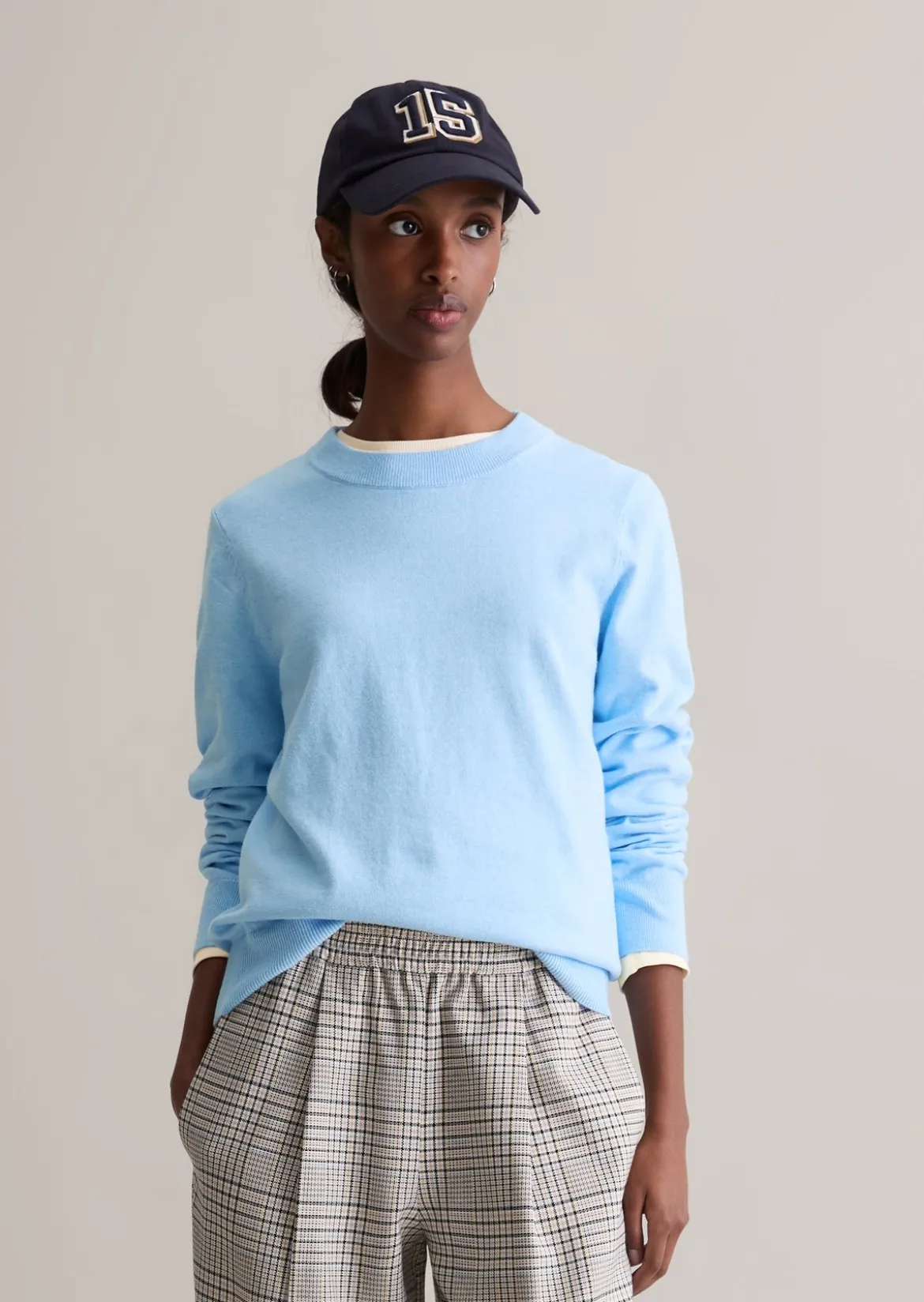 Pullover regular aus Soft Cotton Stretch