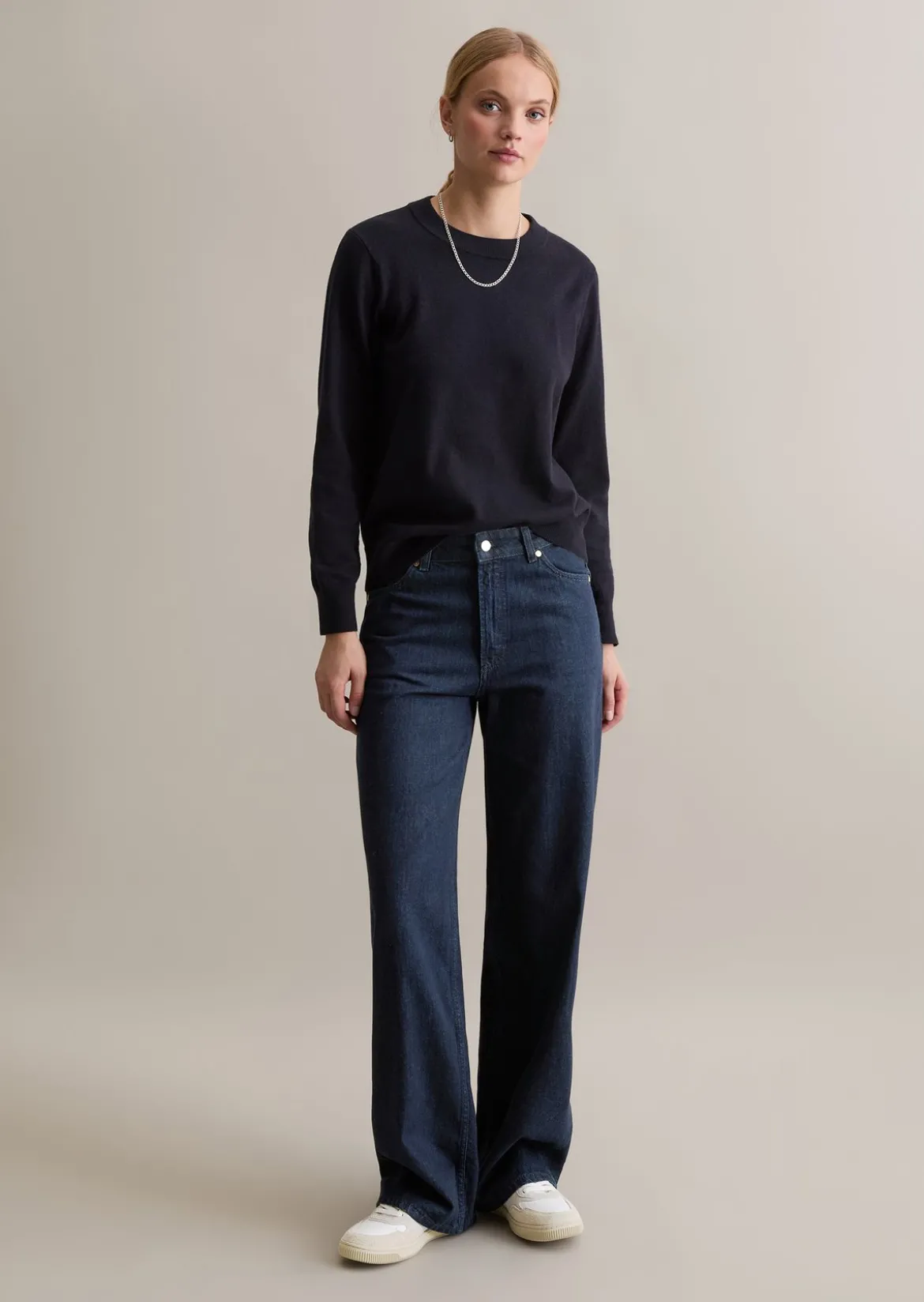 Pullover regular aus Soft Cotton Stretch