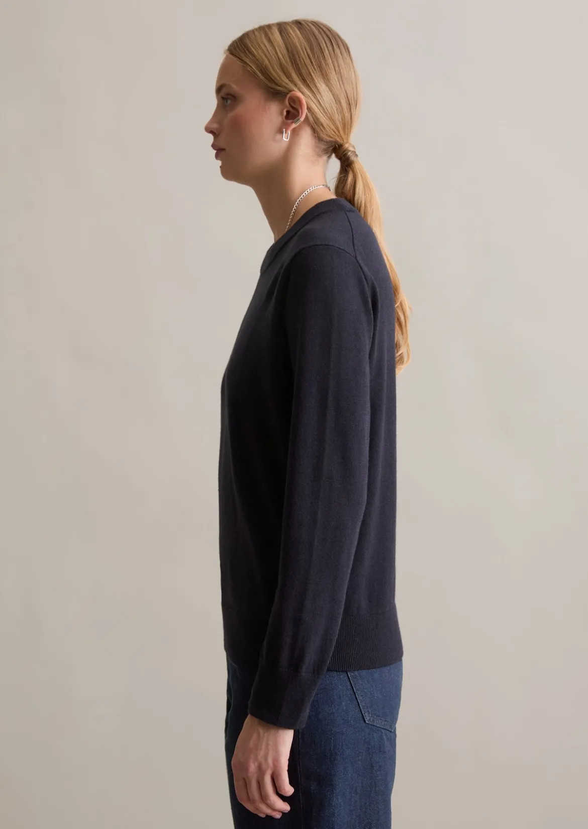 Pullover regular aus Soft Cotton Stretch