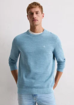 Pullover regular mit feiner Piqué-Struktur