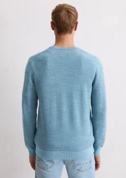 Pullover regular mit feiner Piqué-Struktur