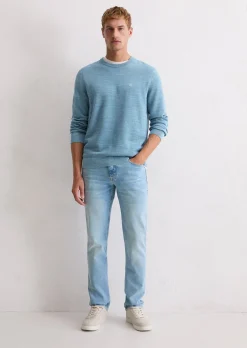 Pullover regular mit feiner Piqué-Struktur