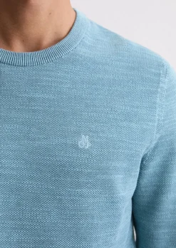 Pullover regular mit feiner Piqué-Struktur