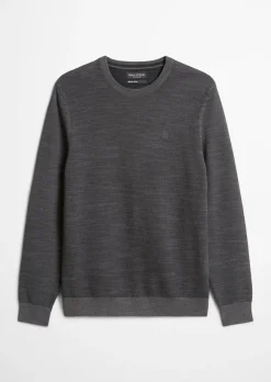Pullover regular mit feiner Piqué-Struktur