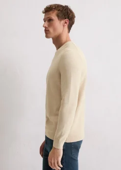 Pullover regular mit feiner Piqué-Struktur