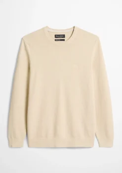 Pullover regular mit feiner Piqué-Struktur