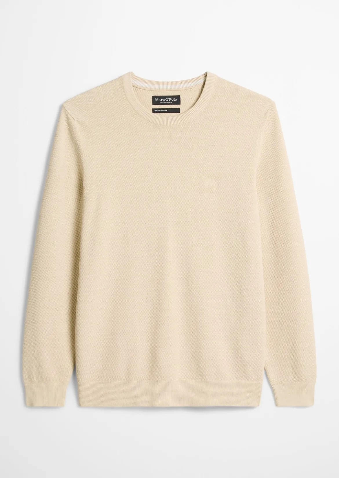 Pullover regular mit feiner Piqué-Struktur
