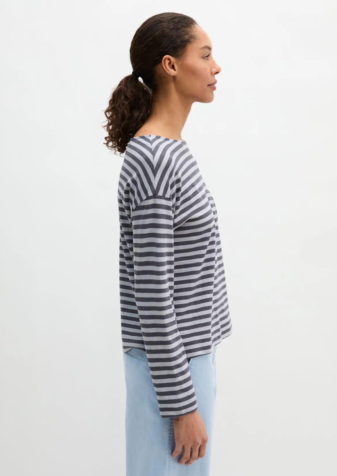 Ringel-Longsleeve regular aus Slubjersey
