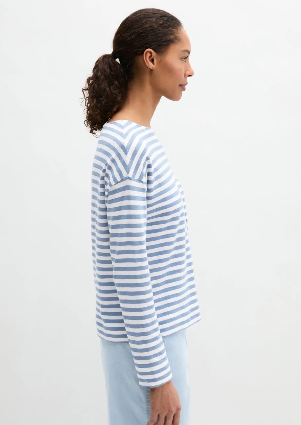 Ringel-Longsleeve regular aus Slubjersey
